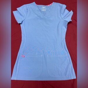 HeartSoul Blue and Pink Fitted Cuffed Sleeve T-Shirt